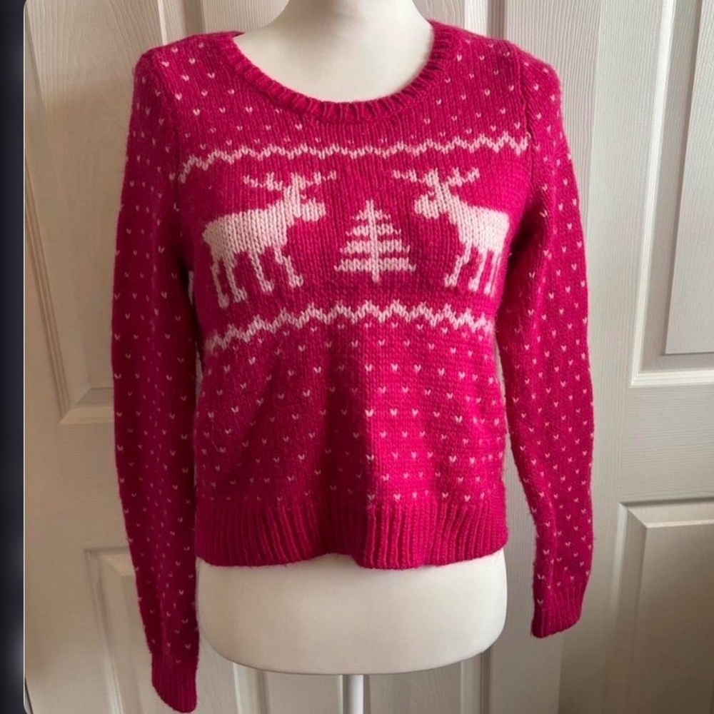 As Seen On Ariana Grande, Pink Christmas Sweater - Picture 2 of 5